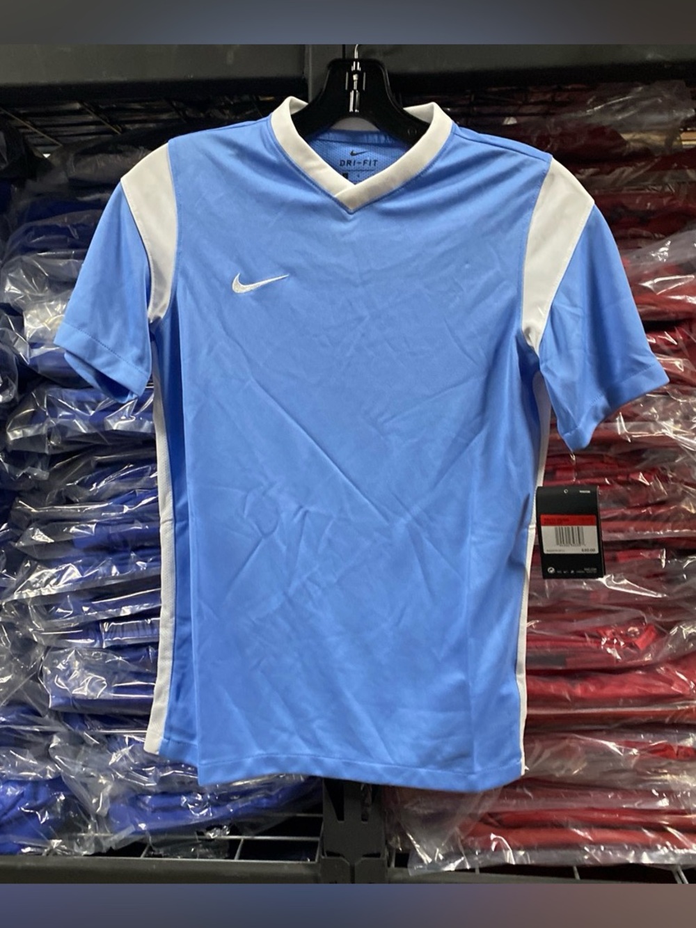 Nike Derby III Soccer Jersey NWT Kids Large Sky Blue/White DRI-FIT CW3834-448